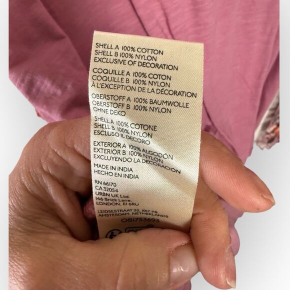 Free People Gardener Layered Look Tee Embellished Lace Sleeves - Picture 8 of 10